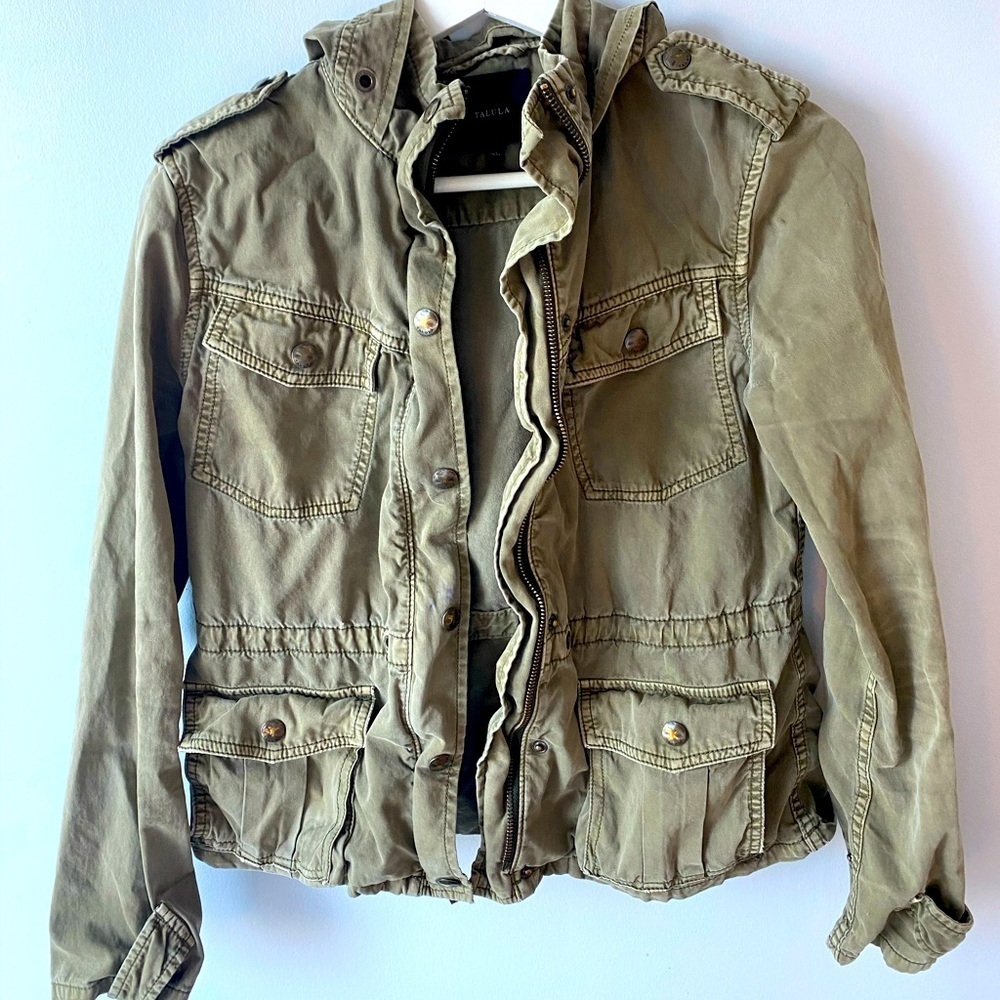 Aritzia Green Utility Jacket - Picture 2 of 4